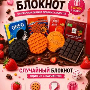 Блокнот с запахом в виде шоколада, ароматный мини-блокнотик, 1 шт.
