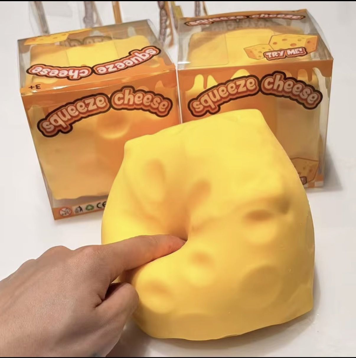 Сквиш сыр, игрушка антистресс сквиш мялка для рук, 1 шт — изображение 5