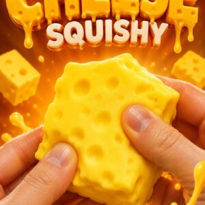 Сквиш сыр ароматный, игрушка антистресс мялка для рук, 1 шт